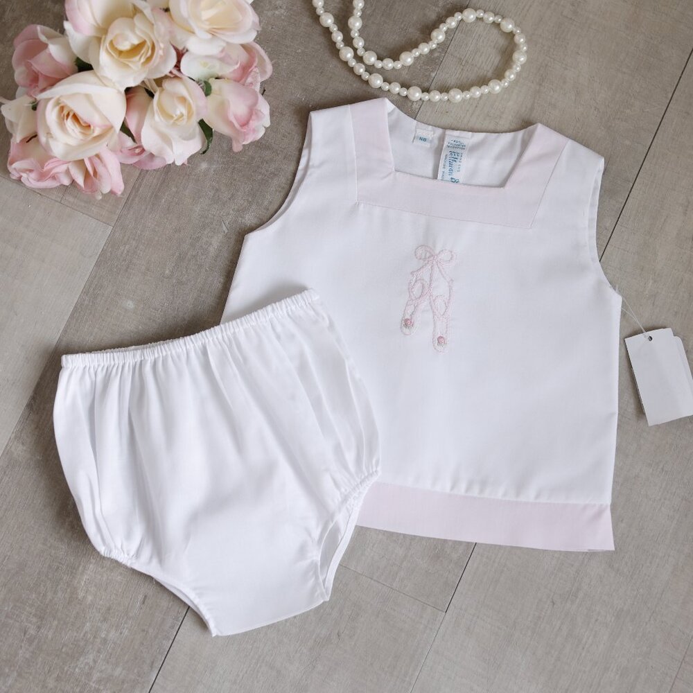 Feltman Brothers Ballet Slipper Diaper Set Newborn Baby Shower Gift NWT